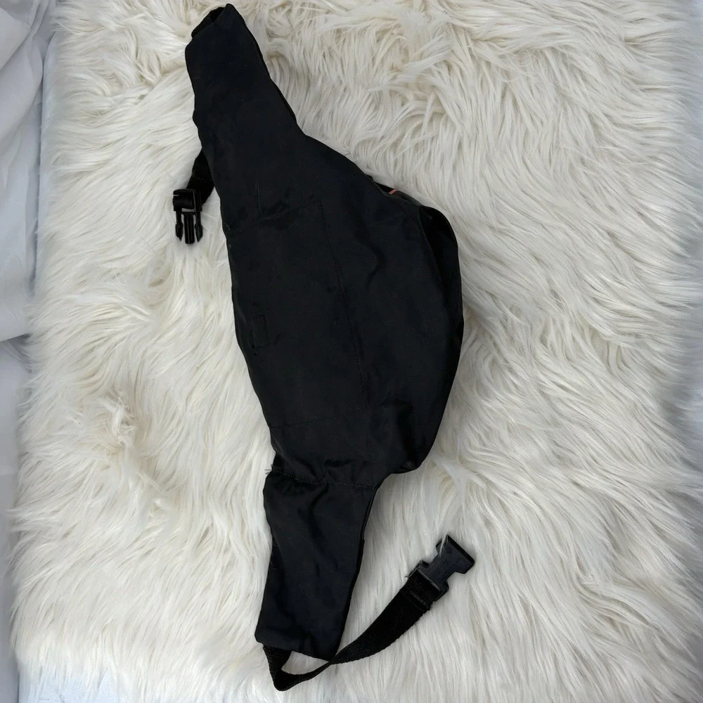 Vintage Quicksilver XL Fanny Pach Black Neon‎ Surf Preppy